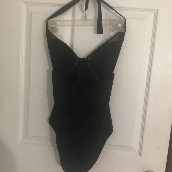 Small Vitamin A Neolux Scuba Maillot One Piece Swimsuit Black 8 - Picture 5 of 5